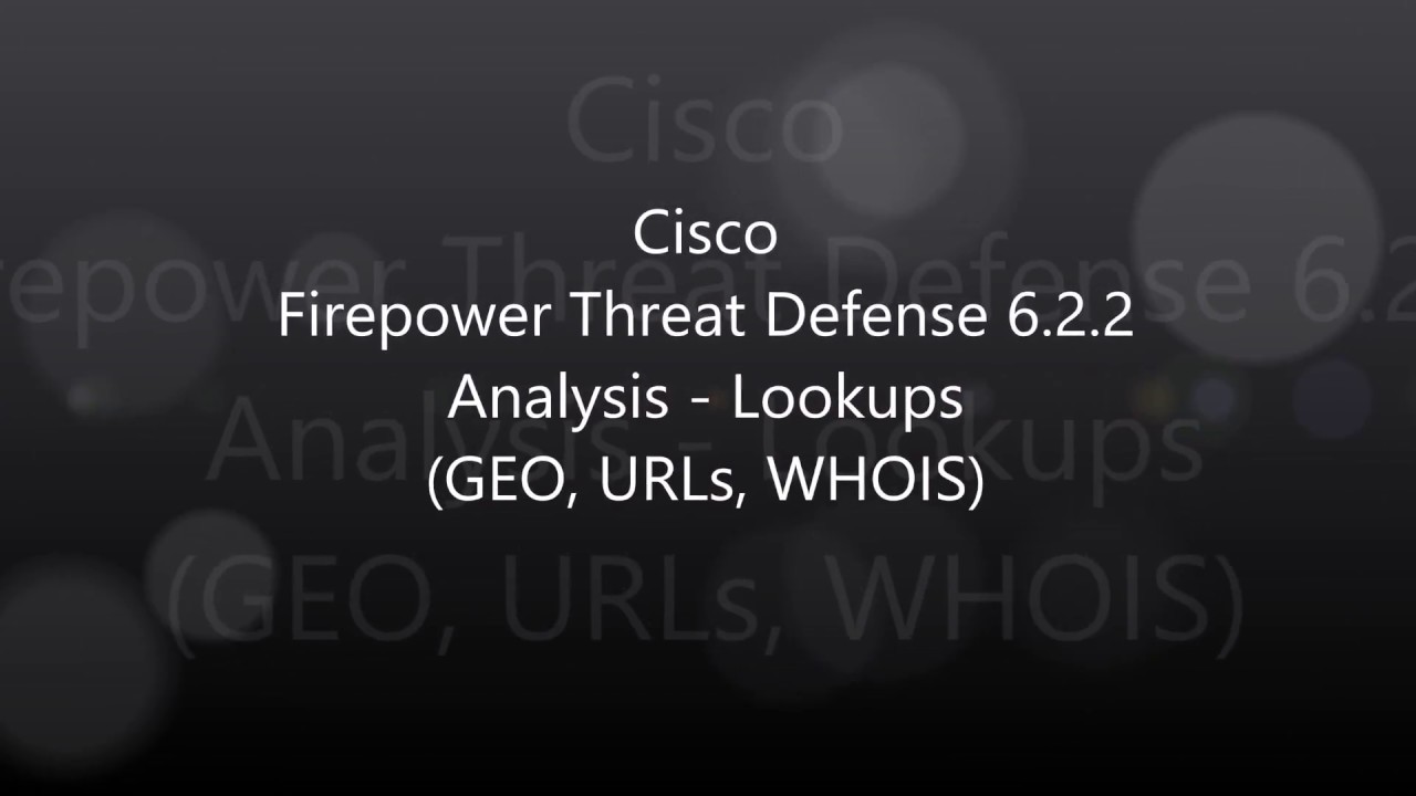 cisco firepower threat defense